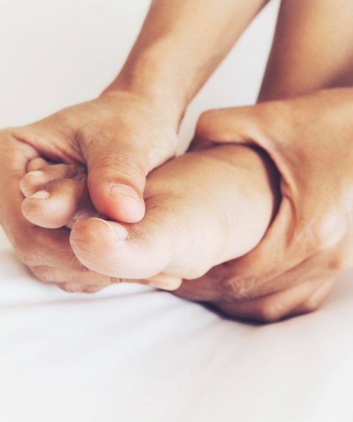A person's feet — numbness or tingling in the feet can be an early sign of insulin resistance